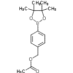 结构式 CAS# 562098-08-2, 4-(4,4,5,5-四甲基-1,3,2-二氧杂环戊硼烷-2-基)苄基乙酸酯