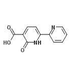 structure of CAS# 56304-42-8, 6-Oxo-1,6-Dihydro-2,2'-Bipyridine-5-Carboxylic Acid;2-Oxo-6-(2-pyridinyl)-1,2-dihydro-3-pyridinecarboxylic acid;2-oxo-6-(2-pyridyl)hydropyridine-3-carboxylic acid;2-oxo-6-(pyridin-2-yl)-1,2-dihydropyridine-3-carboxylic acid