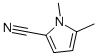structure of CAS# 56341-36-7, 1,5-Dimethyl-2-Pyrrolecarbonitrile;1,5-Dimethyl-2-Pyrrolecarbonitrile;Inchi=1/C7h8n2/C1-6-3-4-7(5-8)9(6)2/H3-4H,1-2H;Sbb007580