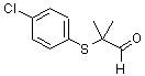 structure of CAS# 56421-90-0, 2-[(4-Chlorophenyl)Sulfanyl]-2-Methylpropanal;2-(4-Chlorophenyl)Sulfanyl-2-Methyl-Propanal;2-[(4-Chlorophenyl)Thio]-2-Methylpropanal;2-[(4-Chlorophenyl)Thio]-2-Methyl-Propionaldehyde