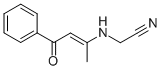 structure of CAS# 56464-51-8, 2-[(1-Methyl-3-Oxo-3-Phenyl-1-Propenyl)Amino]Acetonitrile;2-[(1-Methyl-3-Oxo-3-Phenyl-Propylidene)Amino]Acetonitrile;2-[(1-Methyl-3-Oxo-3-Phenylpropylidene)Amino]Acetonitrile;2-[(3-Keto-1-Methyl-3-Phenyl-Propylidene)Amino]Acetonitrile