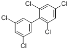 structure of CAS# 56558-18-0, 2,3',4,5',6-Pentachlorobiphenyl;1,1'-Biphenyl, 2,4,6,3',5'-Pentachloro-;2,4,6,3',5'-Pentachlorobiphenyl;Pcb-121