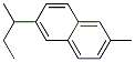 CAS 登录号：56564-72-8， 2-甲基-6-(1-甲基丙基)萘