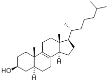 CAS 登录号：566-97-2， (3S,5S,10S,13R,14R,17R)-10,13-二甲基-17-[(2R)-6-甲基庚烷-2-基]-2,3,4,5,6,7,11,12,14,15,16,17-十二氢-1H-环戊二烯并[a]菲-3-醇