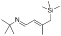 structure of CAS# 56637-75-3, 3-Trimethylsilylmethyl-N-Tert-Butylcrotonaldimine;3-TRIMETHYLSILYLMETHYL-N-TERT-BUTYLCROTONALDIMINE