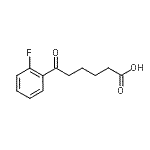 structure of CAS# 56721-59-6, 6-(2-Fluorophenyl)-6-Oxohexanoic Acid;6-(2-fluorophenyl)-6-oxohexanoic acid;MFCD01320117
