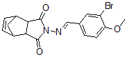 CAS#: 5676-01-7， 2-{[(E)-(3-Bromo-4-methoxyphenyl)methylidene]amino}-3a,4,7,7a-tetrahydro-1H-4,7-methanoisoindole-1,3(2H)-dione