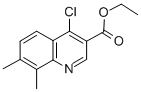 structure of CAS# 56824-88-5, Ethyl 4-Chloro-7,8-Dimethylquinoline-3-Carboxylate