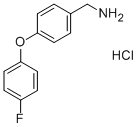structure of CAS# 568565-86-6, 4-(4-Fluorophenoxy)Benzylamine Hydrochloride;[4-(4-FLUOROPHENOXY)PHENYL]METHYLAMINEHYDROCHLORIDE;4-(4-FLUOROPHENOXY)BENZYLAMINE HYDROCHLORIDE;[4-(4-Fluorophenoxy)Phenyl]Methylamine