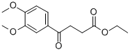 结构式 CAS# 56872-60-7, 4-(3,4-二甲氧基苯基)-4-氧代丁酸乙酯