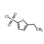 结构式 CAS# 56921-00-7, 5-乙基-2-噻吩磺酰氯