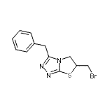 CAS 登录号：56929-58-9， 3-苄基-6-(溴甲基)-5,6-二氢[1,3]噻唑并[2,3-c][1,2,4]三唑
