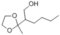 CAS 登录号：5694-99-5， 2-(2-甲基-1,3-二氧戊环-2-基)-1-己醇