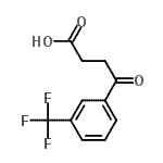 结构式 CAS# 56948-76-6, 4-氧代-4-[3-(三氟甲基)苯基]丁酸
