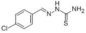 structure of CAS# 5706-80-9, 2-(4-Chlorobenzylidene)Hydrazine-1-Carbothioamide;[(4-Chlorophenyl)Methyleneamino]Thiourea;[(4-Chlorobenzylidene)Amino]Thiourea;Zinc04137368