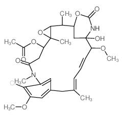 CAS#: 57103-69-2， O3-Acetyl-O3-De2-(Acetylmethylamino)-1-Oxopropyl-Maytansine