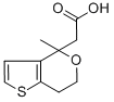 structure of CAS# 57153-43-2, (4-Methyl-6,7-Dihydro-4H-Thieno[3,2-c]Pyran-4-Yl)Acetic Acid;(4-Methyl-6,7-Dihydro-4H-Thieno[3,2-C]Pyran-4-Yl)Acetic Acid;4-Methyl-6,7-Dihydro-4H-Thieno[3,2-C]Pyran-4-Carboxylic Acid;(6,7-Dihydro-4-Methyl-4H-Thieno[3,2-C]Pyran-4-Yl)Acetic Acid