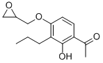 结构式 CAS# 57161-85-0, 1-[2-羟基-4-(环氧乙烷-2-基甲氧基)-3-丙基苯基]乙烷-1-酮