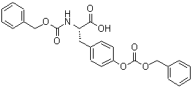 CAS 登录号：57228-29-2， (2S)-2-苄基氧基羰基氨基-3-(4-苄氧羰基氧基苯基)丙酸