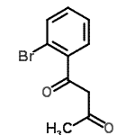 structure of CAS# 57279-20-6, 1-(2-Bromophenyl)-1,3-Butanedione;1-(2-bromophenyl)butane-1,3-dione;1-(2-Bromo-phenyl)-butane-1,3-dione