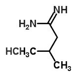 structure of CAS# 57297-27-5, 3-Methylbutanimidamide Hydrochloride (1:1);3-Methylbutanimidamide hydrochloride;3-Methyl-butyramidine HCl;3-Methyl-butyramidine hydrochloride