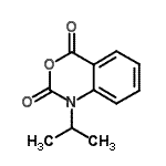 structure of CAS# 57384-39-1, 1-Isopropyl-2H-3,1-Benzoxazine-2,4(1H)-Dione;1-Isopropyl-1H-benzo[d][1,3]oxazine-2,4-dione;ZINC05234842