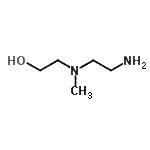 structure of CAS# 5753-50-4, 2-[(2-Aminoethyl)(Methyl)Amino]Ethanol;1-[(2-Aminoethyl)(methyl)amino]ethan-1-ol;2-[(2-aminoethyl)(methyl)amino]ethanol;MFCD10686600