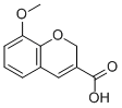 structure of CAS# 57543-59-6, 8-Methoxy-2H-Chromene-3-Carboxylic Acid;8-METHOXY-2H-CHROMENE-3-CARBOXYLIC ACID
