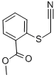 structure of CAS# 57601-89-5, Methyl 2-[(Cyanomethyl)Thio]Benzoate;METHYL 2-[(CYANOMETHYL)SULFANYL]BENZENECARBOXYLATE;METHYL 2-[(CYANOMETHYL)THIO]BENZOATE