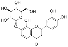 structure of CAS# 577-38-8, Flavanomarein;(2S)-2-(3,4-Dihydroxyphenyl)-8-Hydroxy-7-[(2S,3R,4S,5S,6R)-3,4,5-Trihydroxy-6-(Hydroxymethyl)Tetrahydropyran-2-Yl]Oxy-Chroman-4-One;(2S)-2-(3,4-Dihydroxyphenyl)-8-Hydroxy-7-[[(2S,3R,4S,5S,6R)-3,4,5-Trihydroxy-6-(Hydroxymethyl)-2-Tetrahydropyranyl]Oxy]-4-Chromanone;(2S)-2-(3,4-Dihydroxyphenyl)-8-Hydroxy-7-[(2S,3R,4S,5S,6R)-3,4,5-Trihydroxy-6-Methylol-Tetrahydropyran-2-Yl]Oxy-Chroman-4-One