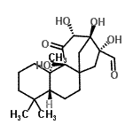 CAS#: 57743-92-7， (5beta,9beta,10alpha,12alpha,16beta)-9,12,13,16-Tetrahydroxy-11-Oxokauran-17-Al