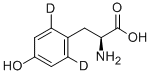 结构式 CAS# 57746-15-3, L-酪氨酸-2,6-D2