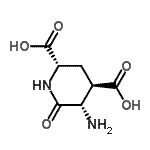 CAS 登录号：57769-49-0， (2S,4R,5S)-5-氨基-6-氧代-2,4-哌啶二甲酸