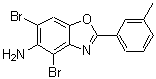 CAS#: 577983-57-4， 4,6-Dibromo-2-(3-Methylphenyl)-1,3-Benzoxazol-5-Amine