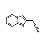 structure of CAS# 57892-77-0, Imidazo[1,2-a]Pyridin-2-Ylacetonitrile;2-(4-hydroimidazo[1,2-a]pyridin-2-yl)ethanenitrile;Imidazo[1,2-a]pyridin-2-ylacetonitrile #;MFCD00498244