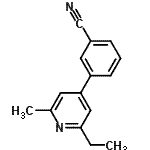 CAS#: 579475-83-5， 3-(2-Ethyl-6-Methyl-4-Pyridinyl)Benzonitrile