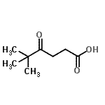 structure of CAS# 57965-24-9, 5,5-Dimethyl-4-Oxohexanoic Acid;5,5-Dimethyl-4-oxohexanoic acid;MFCD01320155