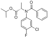 structure of CAS# 57973-67-8, L-Flamprop-isopropyl;Isopropyl (2S)-2-[Benzoyl-(3-Chloro-4-Fluoro-Phenyl)Amino]Propanoate;(2S)-2-[(3-Chloro-4-Fluorophenyl)-(Oxo-Phenylmethyl)Amino]Propanoic Acid Isopropyl Ester;(2S)-2-[Benzoyl-(3-Chloro-4-Fluoro-Phenyl)Amino]Propionic Acid Isopropyl Ester