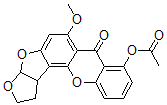 CAS#: 58086-33-2， 1,2,3a,12c-Tetrahydro-8-Hydroxy-6-Methoxy-7H-Furo[3',2':4,5]Furo[2,3-c]Xanthene-7-One Acetate