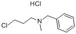 structure of CAS# 5814-44-8, N-Benzyl-3-chloro-N-methylpropan-1-amine hydrochloride;3-Chloropropyl-Methyl-(Phenylmethyl)Ammonium Chloride;Benzyl-(3-Chloropropyl)-Methyl-Ammonium Chloride;Benzylamine, N-(3-Chloropropyl)-N-Methyl-, Hydrochloride