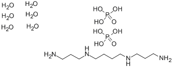 结构式 CAS# 58298-97-8, 精胺磷酸盐六水合物