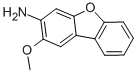 structure of CAS# 5834-17-3, 3-Amino-2-Methoxydibenzofuran;2-Methoxy-3-Dibenzofuranamine;(2-Methoxydibenzofuran-3-Yl)Amine;Sbb000531