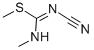 structure of CAS# 5848-24-8, N-Cyano-N',S-Dimethylisothiourea;N-Cyano-N'-Methyl-1-Methylsulfanyl-Formamidine;N-Cyano-N'-Methyl-1-(Methylthio)Formamidine;N-Cyano-N'-Methyl-1-Methylsulfanyl-Methanimidamide