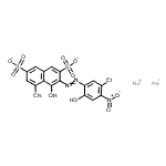 CAS#: 5850-66-8， Disodium 3-[(5-Chloro-2-Hydroxy-4-Nitrophenyl)Diazenyl]-4,5-Dihydroxy-2,7-Naphthalenedisulfonate