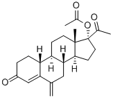 CAS#: 58652-19-0， 17-Hydroxy-6-Methylene-19-Norpregn-4-Ene-3,20-Dione 17-Acetate