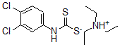 结构式 CAS# 58655-32-6, 三乙基铵 N-(3,4-二氯苯基)二硫代氨基甲酸盐