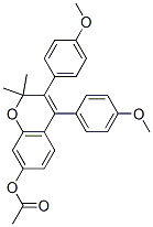 CAS#: 5867-70-9， [3,4-Bis(4-Methoxyphenyl)-2,2-Dimethyl-Chromen-7-Yl] Acetate