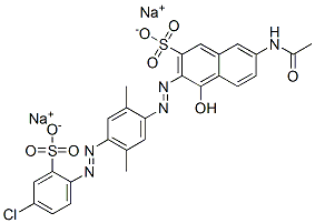 CAS#: 5873-19-8， Disodium 7-(Acetylamino)-3-[[4-[(4-Chloro-2-Sulphonatophenyl)Azo]-2,5-Dimethylphenyl]Azo]-4-Hydroxynaphthalene-2-Sulphonate