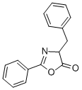 structure of CAS# 5874-61-3, 4-Benzyl-2-Phenyl-2-Oxazoline-5-One;5(4H)-Oxazolone, 2-Phenyl-4-(Phenylmethyl)-;4-BENZYL-2-PHENYL-2-OXAZOLINE-5-ONE;4-BENZYL-2-PHENYL-4H-OXAZOL-5-ONE