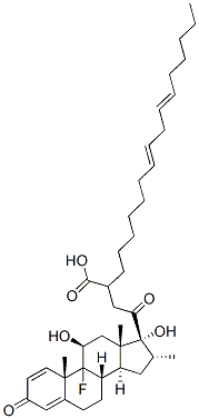 CAS#: 58769-04-3， 9-Fluoro-11beta,17-Dihydroxy-16alpha-Methylpregna-1,4-Diene-3,20-Dione 21-[(9E,12E)-Octadeca-9,12-Dienoate]